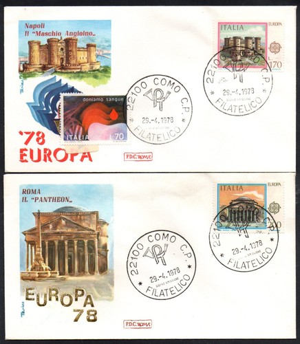 Fdc roma 1978 europa due - fdc,