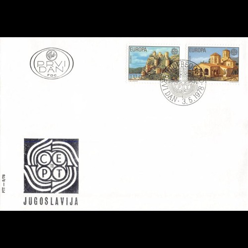 Yougoslavie fdc europa 1978 - -,