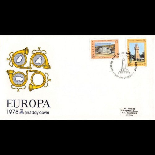 Guernesey fdc europa - guernesey,