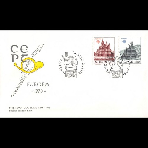 Norvège fdc europa 1978 - norvège,