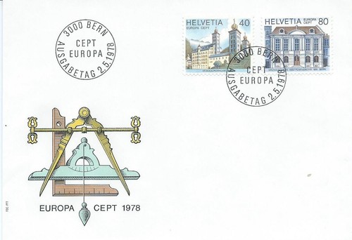 Europa 1978 enveloppe premier - europa,
