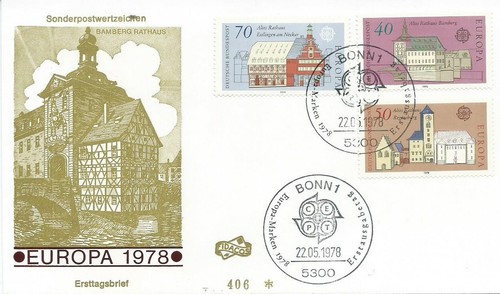 Europa 1978 enveloppe premier - europa,