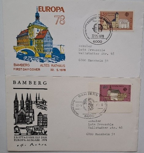 Fdc europa 1978 ratisbona - fdc,