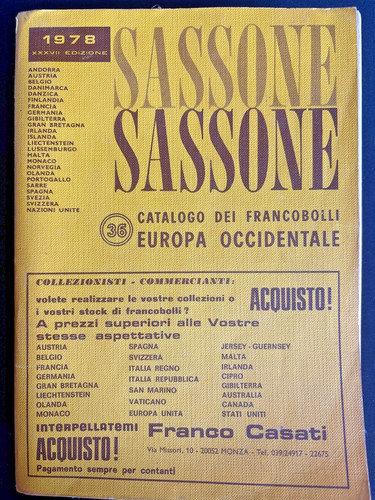 Sassone catalogo francobolli - catalogo,