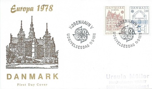 Europa 1978 enveloppe premier - europa,