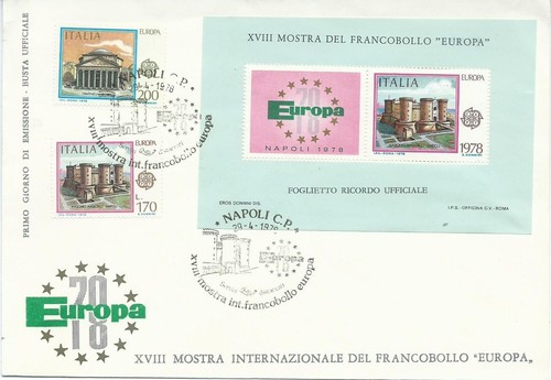 Europa 1978 enveloppe premier - 1978,