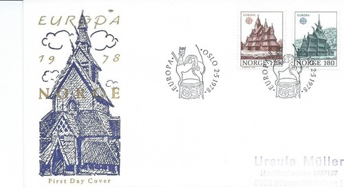 Europa 1978 enveloppe premier - europa,